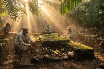 Arkeologer gräver fram en över 1 000 år gammal grav i El Caño fylld med guld och heliga symboler som förundrar experterna