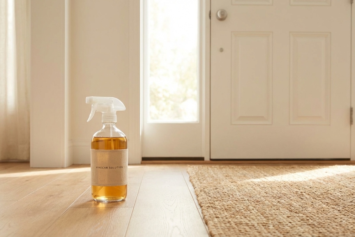 Spraya vinäger vid ingången till hemmet: vad det är bra för, varför det rekommenderas och hur ofta man ska göra det