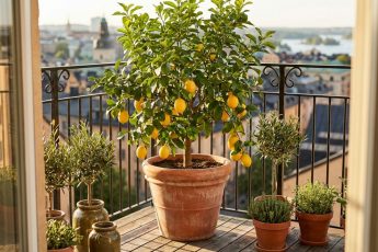 Var du ska placera ditt citronträd i kruka för att det ska växa sig starkt och friskt