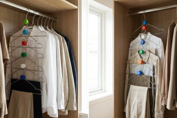 "Kasta inte bort plastkorkarna du har hemma"... om du gör "så här" dubblar du förvaringsutrymmet i din garderob