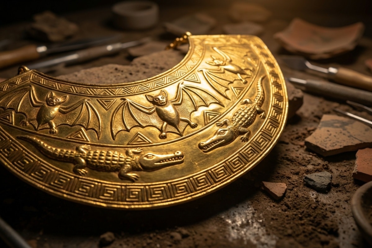 Arkeologer gräver fram en över 1 000 år gammal grav i El Caño fylld med guld och heliga symboler som förundrar experterna – image 1