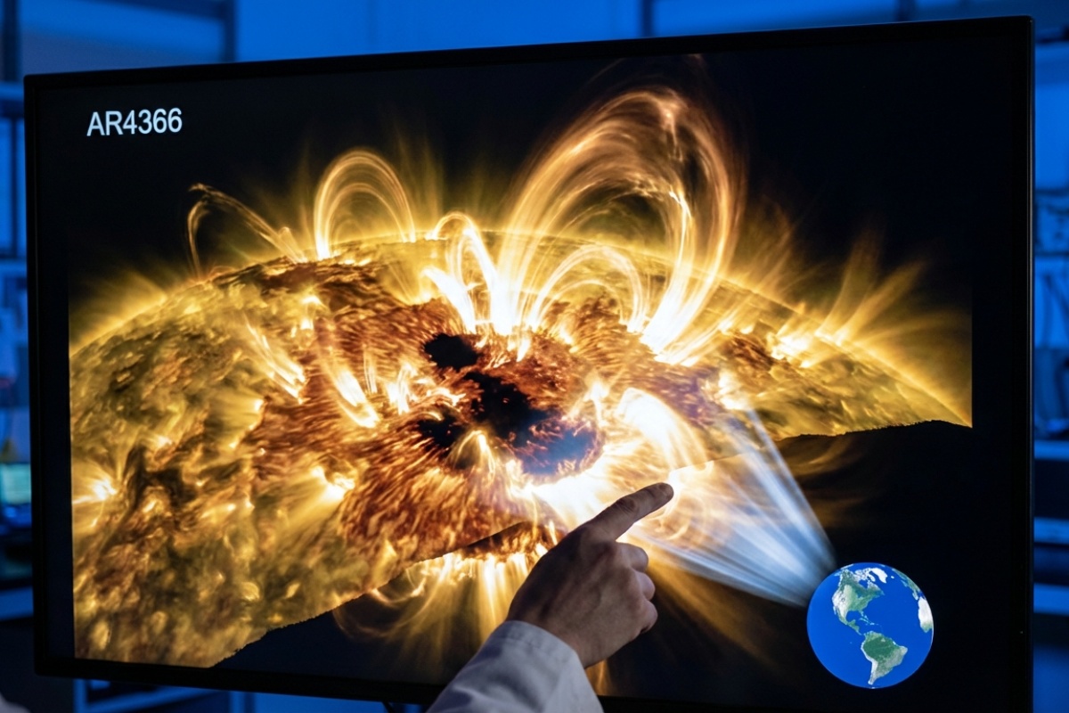 Solen går in i en explosiv fas: en gigantisk solfläck pekar direkt mot jorden och kan föra med sig historiska norrsken – image 2