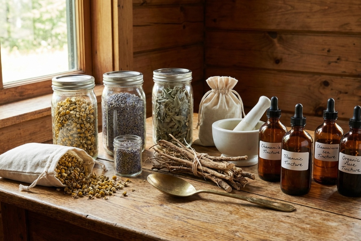 Historien om två systrar på 72 och 73 år som lever ensamma i en hållbar skog med medicinalväxter – image 2