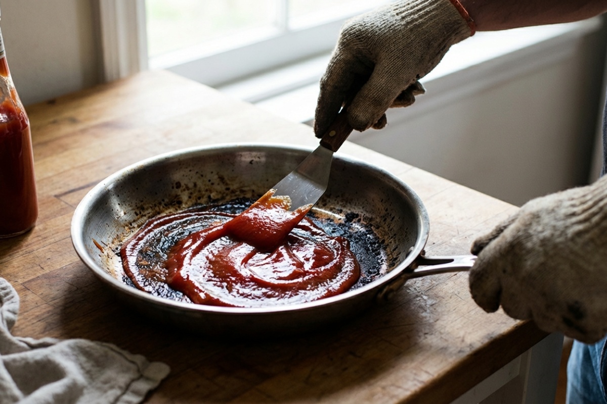Lösgör åratal av fastbränt lager på några minuter, få din brända panna att glänsa med enkla huskurer utan dyra kemikalier – image 2