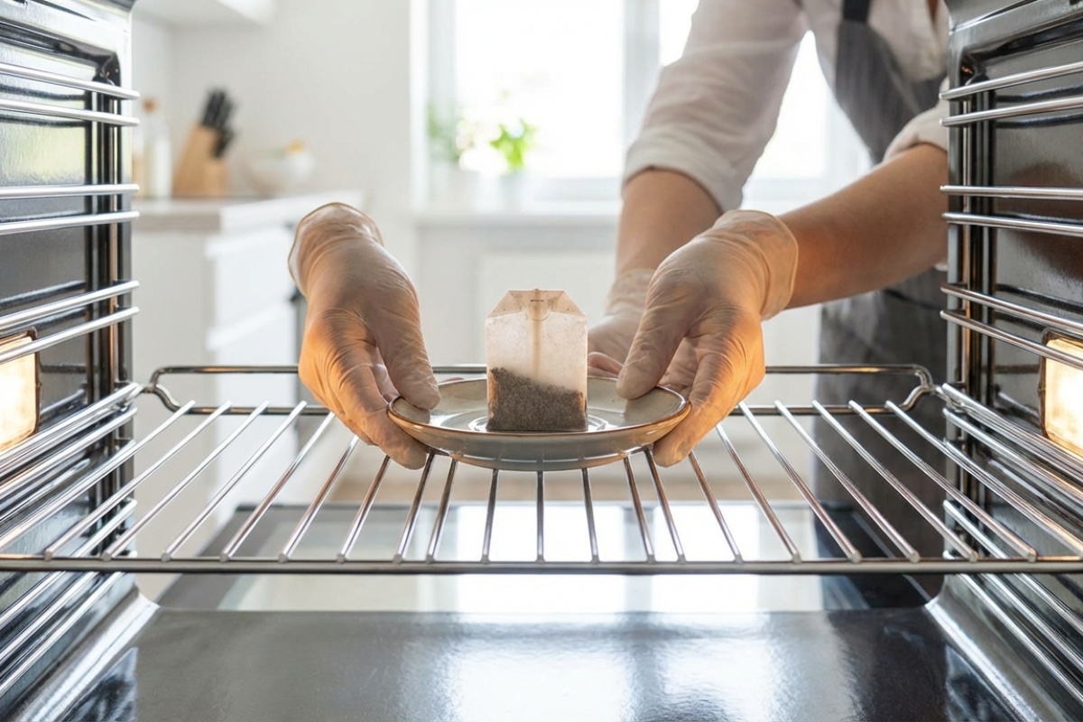 Placera en använd och torr tepåse i den avstängda ugnen: vad den tjänar till och när man ska göra det – image 3