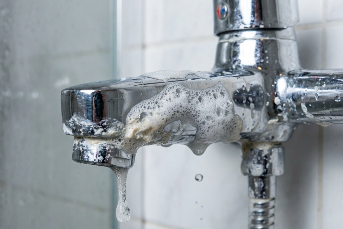 Jag rengör duschkabinen med bara detta. Jag har inga problem med kalk och avlagringar – image 3