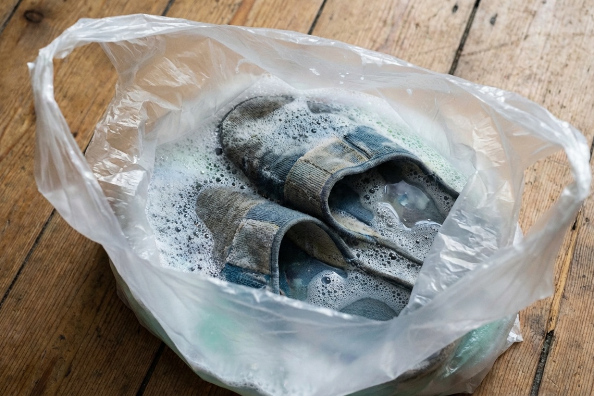 Strö 'detta pulver' på dina smutsiga badrumstofflor – de blir som nya på bara 20 minuter – image 3